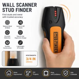 Wall-mounted Metal Detector Wall Scanner Suitable for Detecting Metal and Non-metal AC Wiring Sensors with Audible Alarm