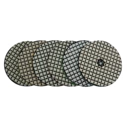 6 Pcs 4 Inch Dry Polishing Pad 100mm Flexible Stone Polishing Pads New Design Marble Granite Stone Wall 4" Sanding Disc