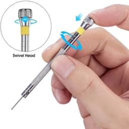 5pcs/set 0.8-1.6mm Steel Screwdriver for Watch Repairing Portable Watch Tools Band Removal with Mini Link Pins Watchmaker Tools