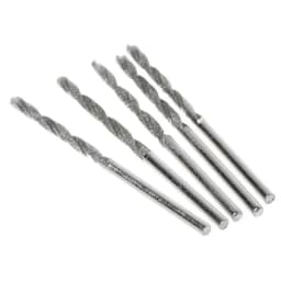 10Pcs Diamond Coated HSS Tipped Solid Bits Drill Twist Drills Bit Hole Saw / 0.8mm 1mm 1.2mm 1.5mm 1.8mm 2mm 2.5mm 3mm 3.5mm 4mm