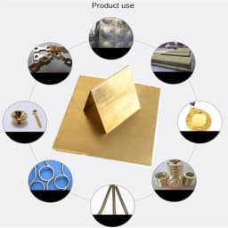 1pcs Brass Sheet Thickness 0.1-8mm Brass Plate Cutting CNC Frame Model Mould DIY Contruction Brass Pad