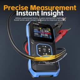 FNIRSI HRM-10 Battery Voltage Intemal Resistance Tester High-precision Trithium Lithium lron Phosphate 18650 Battery Tester