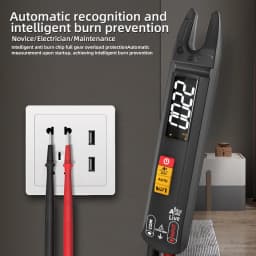 BSIDE NEW Digital Clamp Meter Fork DC AC 100A Smart Ammeter Pliers T-RMS Current Auto Multimeter Voltage Ohm Electrical Tester