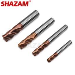 Milling Cutter Alloy Coating Tungsten Steel Tool Cnc Maching Hrc55 Endmill SHAZAM Milling Cutter Machine Tools 11