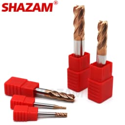 Milling Cutter Alloy Coating Tungsten Steel Tool Cnc Maching Hrc55 Endmill SHAZAM Milling Cutter Machine Tools 11