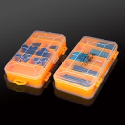 Double-Side Screws Storage Box Transparent Plastic Rectangle Box Case Multifunctional for Nuts Bolts Screws Nails Small Hardware