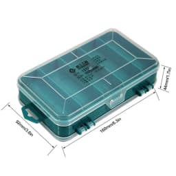 Double-Side Screws Storage Box Transparent Plastic Rectangle Box Case Multifunctional for Nuts Bolts Screws Nails Small Hardware