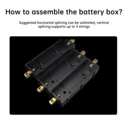 21700 18650 Battery Holder Storage Solder-free Lithium Battery Storage Box Power Bank Case DIY Splicable Battery Slot