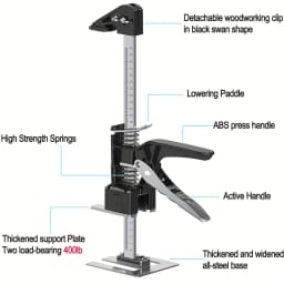 2 PCS Labor Saving Arm Board Jack Cabinet Lifter Height Locator Adjusting Lifter Multifunctional Anti-Slip Hand Lifting Tools