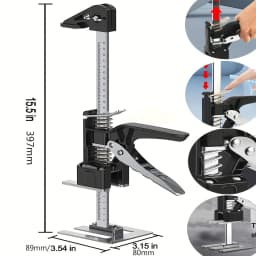 2 PCS Labor Saving Arm Board Jack Cabinet Lifter Height Locator Adjusting Lifter Multifunctional Anti-Slip Hand Lifting Tools