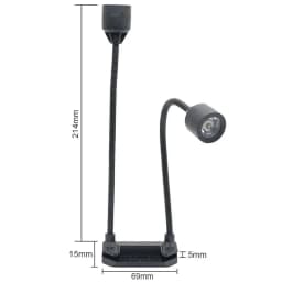 Microscope Dual Light Source Illumination Portable Lamp for MG1600 Soldering Microscope Adjustable Brightness Bendable Bracket
