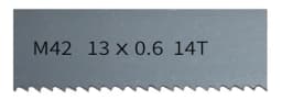 M42 bimetal 1/2 "band saw blade for woodworking. 1140-2930mm*13mm*0.6mm, with 6-14tpi band saw blade, support customization.