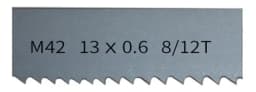 M42 bimetal 1/2 "band saw blade for woodworking. 1140-2930mm*13mm*0.6mm, with 6-14tpi band saw blade, support customization.