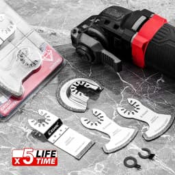 EZARC 4PCS Diamond Oscillating Tool Blade Set, Multi Tool Mortar Cutting Saw Blades Precise for Grout Removal, Soft Tile Cut