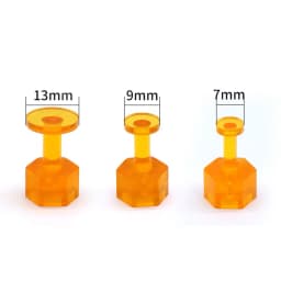 10/30pcs Glue Tabs Dent Removal Tool PDR Orange Tabs Auto Paintless Dent Repair Maintenance Orange Paint Dent Repairing Tool