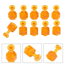 10/30pcs Glue Tabs Dent Removal Tool PDR Orange Tabs Auto Paintless Dent Repair Maintenance Orange Paint Dent Repairing Tool