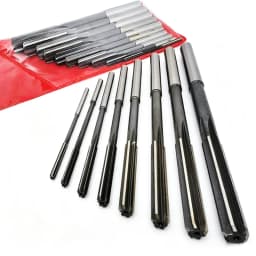 HSS H7/H8 Machine Reamer 1mm-20mm, Used for Deburring and Expanding Holes in Steel, Copper, and Aluminum Metals