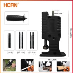Portable Reciprocating Electric Saw Drill Adapter with 3 Saw Blades Wood Metal Cutting Modified Tool Attachment for DIY Projects
