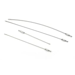 10pcs Screw Locking Stainless Steel Wire Keychain Cable Rope Key Holder Keyring Key Chain Rings Cable Outdoor Tools Parts