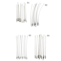 10pcs Screw Locking Stainless Steel Wire Keychain Cable Rope Key Holder Keyring Key Chain Rings Cable Outdoor Tools Parts