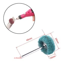 5pcs Mini Drill Abrasive Brush Nylon Buffing Polishing Wheel Dremel Rotary Hand Tool Accessories Set Rust Remover
