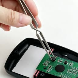 1PC Tweezers Stainless Steel Non-slip Cross Lock Reverse Action Tweezer Save Effort Maintenance Tools