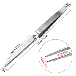 1PC Tweezers Stainless Steel Non-slip Cross Lock Reverse Action Tweezer Save Effort Maintenance Tools