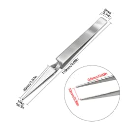 1PC Tweezers Stainless Steel Non-slip Cross Lock Reverse Action Tweezer Save Effort Maintenance Tools