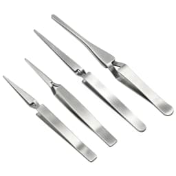 1PC Tweezers Stainless Steel Non-slip Cross Lock Reverse Action Tweezer Save Effort Maintenance Tools