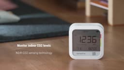 Qingping Thermometer Hygrometer CO2 Detetor, Remote Monitoring, Temperature & Humidity Monitor,Fast Alert Notification, Recharge