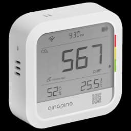 Qingping Thermometer Hygrometer CO2 Detetor, Remote Monitoring, Temperature & Humidity Monitor,Fast Alert Notification, Recharge