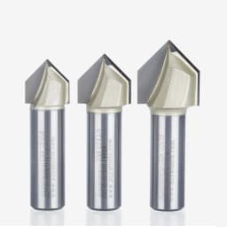 ARDEN Carbide 90 Degree V Bit 1/4" 1/2" Shank V-groove Slotting Router Bit Woodworking Chamfering 3D Engraving for MDF Hardwood