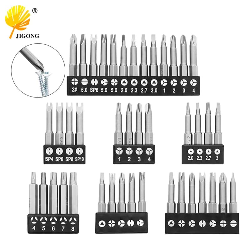 4/5/7/13PCs Special-shaped Screwdriver Bits Slotted Phillips Triangle Magnetic Batch Head Inner Cross Three Points Screwdrivers