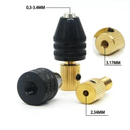 Mini Universal Micro Drill Chuck Set Cartridge 0.3-3.5mm Drill Bit Set Adapter For Hand Drill/Electric Drill Tools 2.35mm 3.17mm