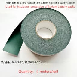 5 Meters/Roll 18650 21700 Lithium Battery Pack Insulation Sticker, Highland Barley Paper Wrapped With Adhesive Backing