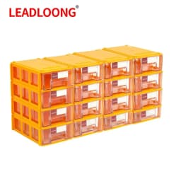 LEADLOONG 8/16pcs 14x9x4cm/5.5x3.5x1.5Inch Screw Parts Crafts Thread Organizer Mini Drawer Home Organization And Storage Bin