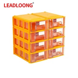 LEADLOONG 8/16pcs 14x9x4cm/5.5x3.5x1.5Inch Screw Parts Crafts Thread Organizer Mini Drawer Home Organization And Storage Bin