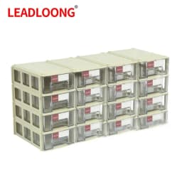 LEADLOONG 8/16pcs 14x9x4cm/5.5x3.5x1.5Inch Screw Parts Crafts Thread Organizer Mini Drawer Home Organization And Storage Bin