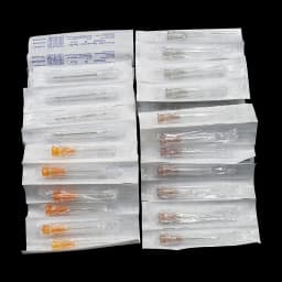 50pcs Pointed Injection Needle Dispensing Needle With Transparent Cap, Glue Tool, Individually Packaged Syringe Accessories
