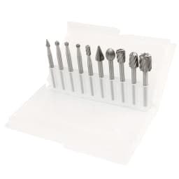 6/10pcs Set HSS Routing Router Drill Bits Set for Dremel Carbide Rotary Burrs Tools Wood Stone Metal Root Carving Milling Cutter