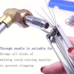 1/4/6 Pcs Welding Cutting Torch Nozzle Needles Kit 13 In 1 Tip Files Cleaner Metal Reamers Soldering For Cleaning Gas Orifices