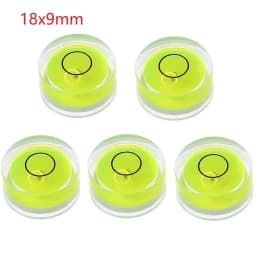 5pcs Round Horizontal Bubble Level High Precision Environmental Bulls Eye Spirit Level Accessories For Measuring Instrume