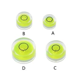 5pcs Round Horizontal Bubble Level High Precision Environmental Bulls Eye Spirit Level Accessories For Measuring Instrume