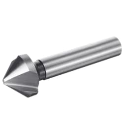 6Pcs HSS Chamfering End Mill Cutter Set 3 Flute Round Shank 6.3-20.5mm Tapered Drill Bit 90 Degree Countersink Deburring Tool