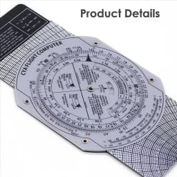 E6B Flight Computer Aviation Plotter Circular Slide Rule Used in Aviation Flight Training Pilot Training, Internships