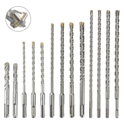 Concrete SDS Plus Drill Bit Cross Tips 4 Cutters 110 160 210 260 350 Wall Brick Block Electric Hammer Masonry Drilling Bits