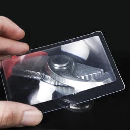 10PCS Magnifiers Credit Card Shape 3 X Transparent Magnifier Magnification Magnifying Fresnel LENS Made of Plastics