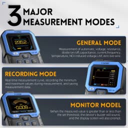 FNIRSI DMT-99 Digital Multimeter 9999Counts Auto Range 1000V 10A AC DC Voltage Resistance Capacitance Diode NCV Hz Live Wire