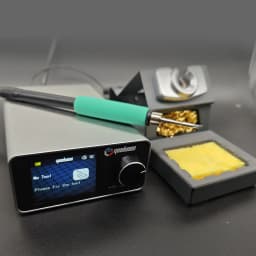 GEEBOON 220W TC22 soldering station compatible with 115/210/245/T12 soldering tip color curve display soldering rework station