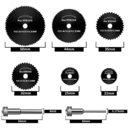 Cutting Discs for Dremel Rotary Tool, 3 Different Saw Blades ,Cutting Wood/Metal/Plastic/Glass/Stone and Make DIY Craft